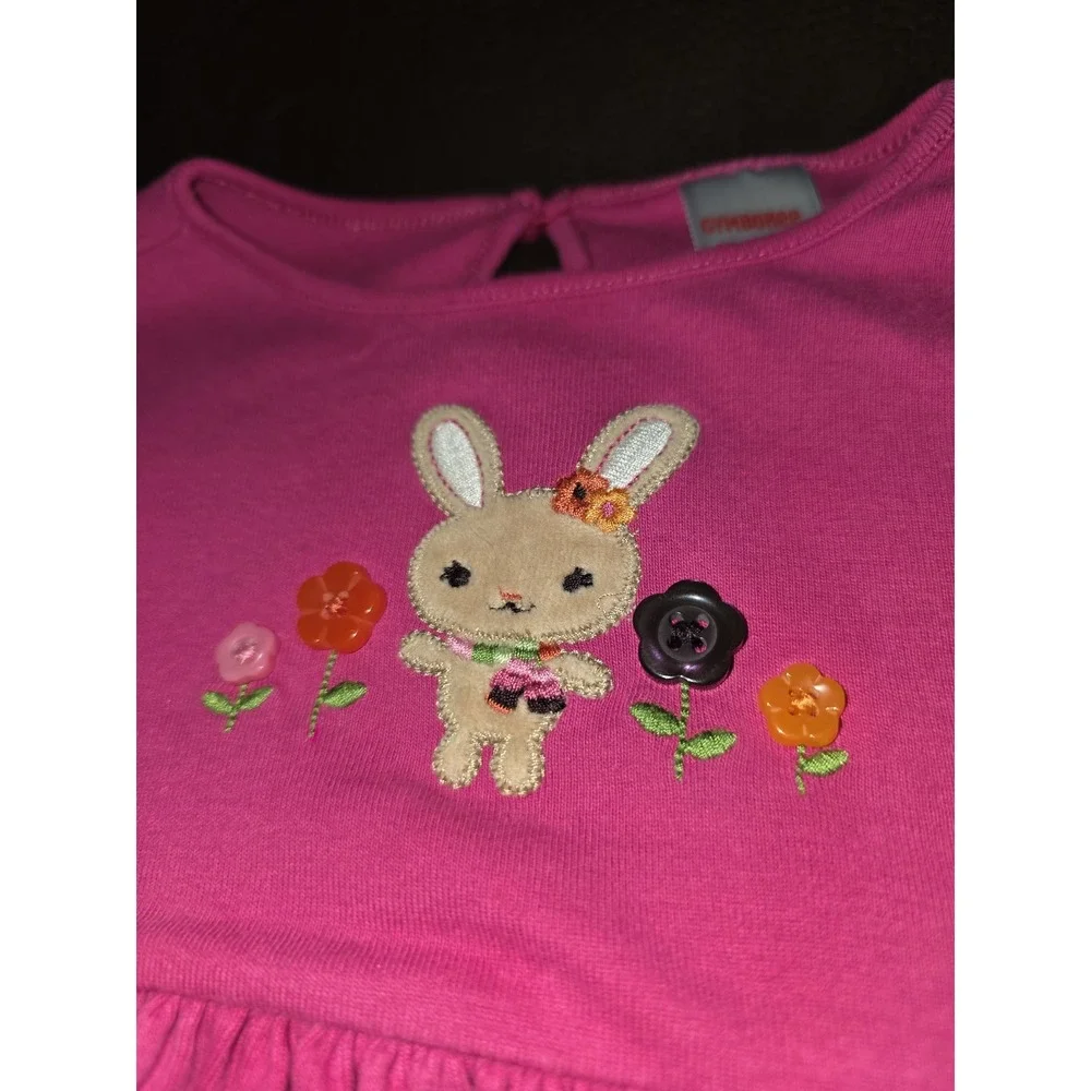 Gymboree all about buttons bunny dress size 12 18 months